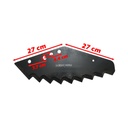 Cutit remorca furaje Kuhn cu 9 dinti, grosime 8mm cod OEM A5303620, A5362460, A5375590