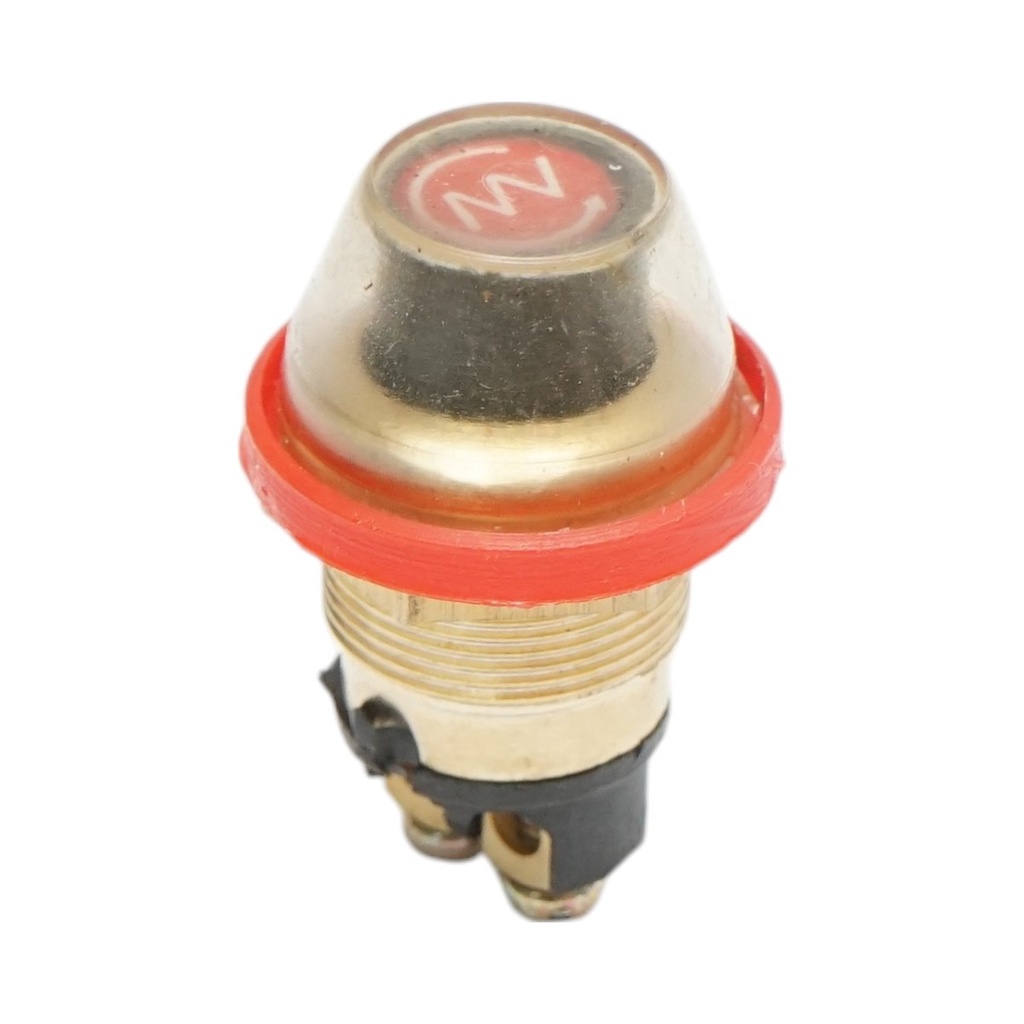 Buton universal pornire/claxon cu capac impermeabil, prindere 19mm