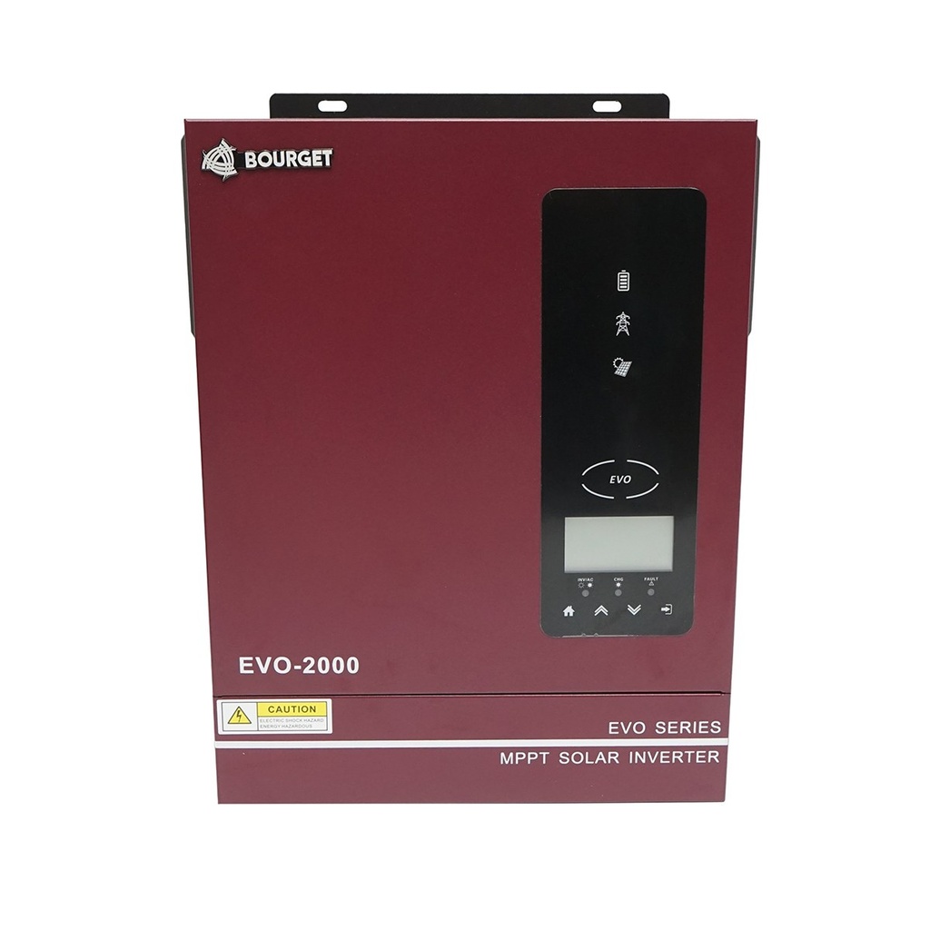Invertor solar hibrid 1.6kW, 12V, MPPT 80A, monofazic, OFF-GRID, EVO-2000 Bourget