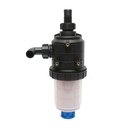 Filtru erbicidator transparent cu 2 site si valva autocuratare, racord 32mm