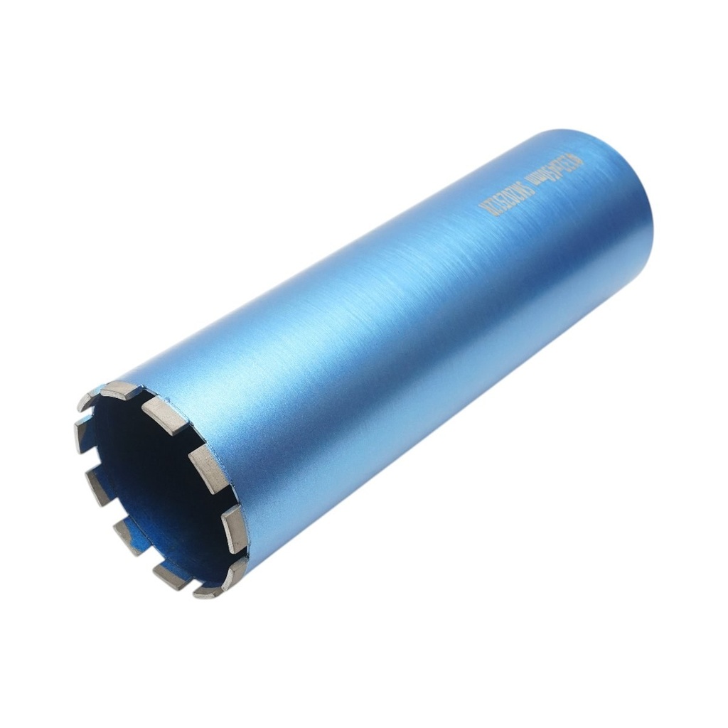 Carota diamantata 132x450mm, filet interior 1-1/4 UNC, gaurire umeda pentru beton, caramida
