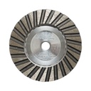 Disc diamantat turbo segmentat tip cupa 100mm, filet M14, grosier din aluminiu pentru slefuire granit