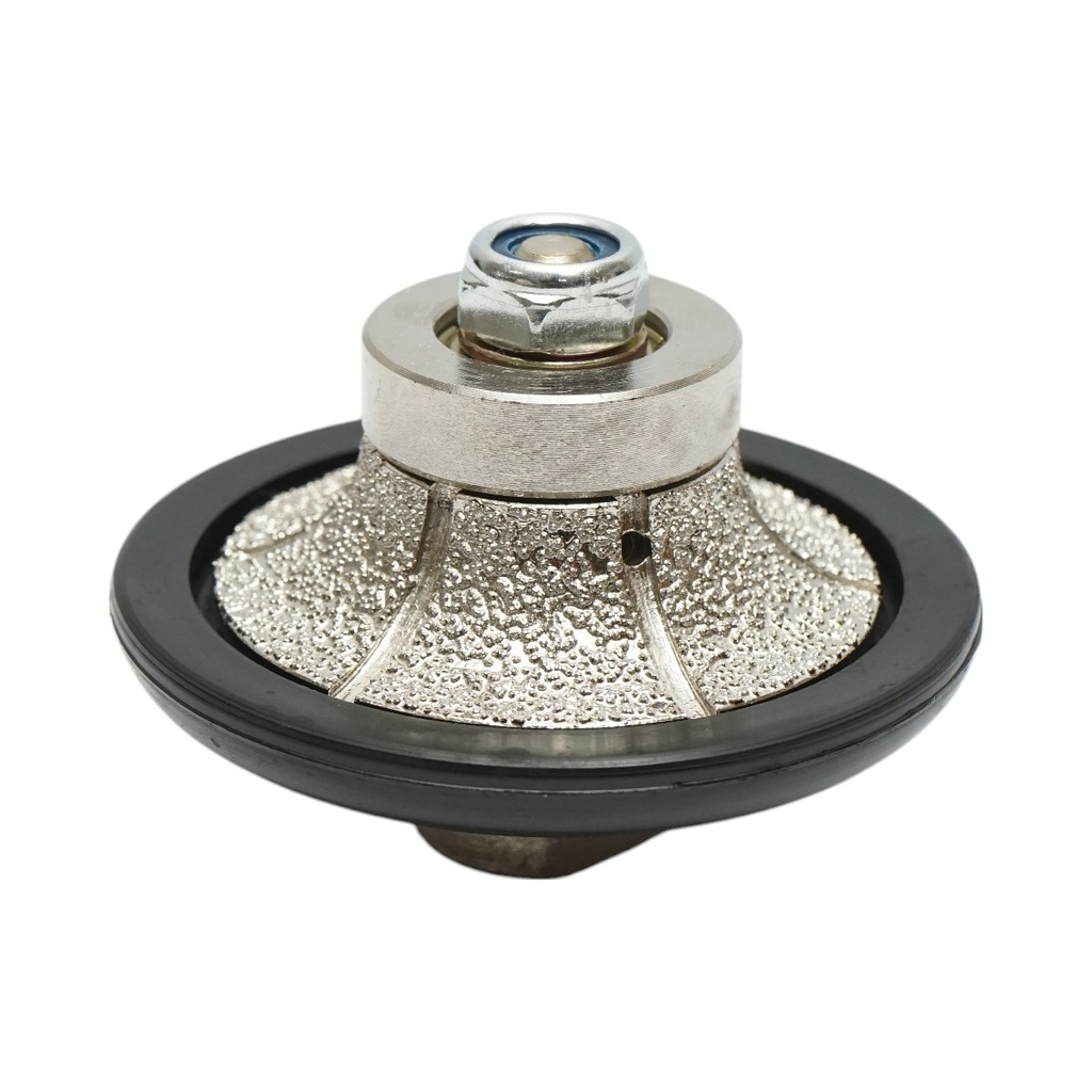 Freza diamantata semibaston B15, 65mm, raza 15mm, filet M14 pentru canturi marmura