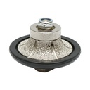 Freza diamantata semibaston B15, 65mm, raza 15mm, filet M14 pentru canturi marmura