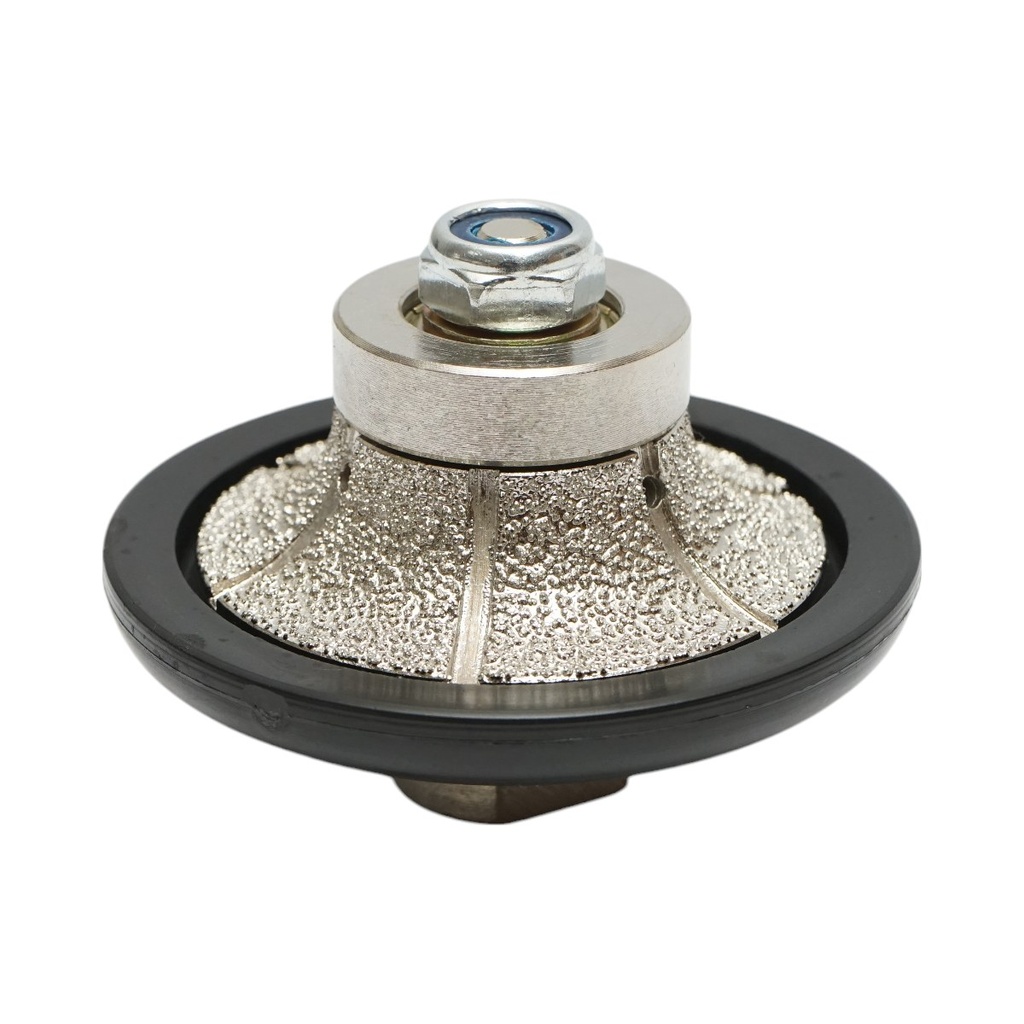 Freza diamantata semibaston B15, 65mm, raza 15mm, filet M14 pentru canturi granit