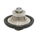 Freza diamantata semibaston B15, 65mm, raza 15mm, filet M14 pentru canturi granit