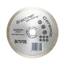 Disc diamantat continuu fractionat 200x30/25.4mm, segment 10mm pentru gresie, faianta, ceramica dura, marmura