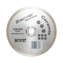 Disc diamantat continuu fractionat 230x30/25.4mm, segment 10mm pentru gresie, faianta, ceramica dura, marmura