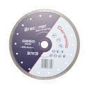 Disc diamantat turbo 250x25.4mm, segment 10mm pentru gresie, faianta, ceramica dura, marmura, granit