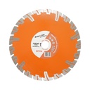 Disc diamantat turbo segmentat 230x22.23mm, segment 8mm pentru BCA, caramida, sapa, beton armat