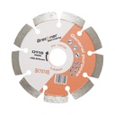 Disc diamantat segmentat 115x22.23mm, segment 10mm pentru caramida, beton, zidarie, boltari, piatra