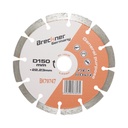 Disc diamantat segmentat 150x22.23mm, segment 10mm pentru caramida, beton, zidarie, boltari, piatra