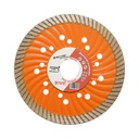 Disc diamantat turbo 125x22.23mm, segment 10mm pentru tigla, pavele, mozaic, piatra dura, marmura, granit