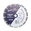 Disc diamantat segmentat 230x22.23mm, segment 12mm pentru beton, pavele, mozaic, boltari, caramida