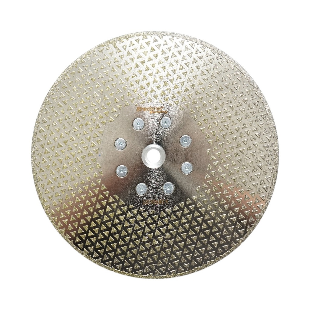 Disc diamantat electroplacat 230mm, filet M14 pentru taiere/slefuire marmura, fibra sticla, rasina, ceramica dura