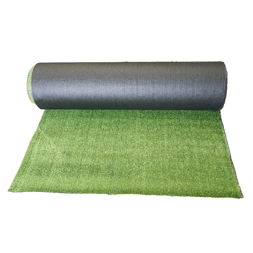 Covor gazon iarba artificiala verde 1mx30m, fir 7mm, 1 strat PP si PU