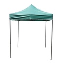 Cort pavilion pliabil 2x2m verde impermeabil, inaltime reglabila, cadru metalic
