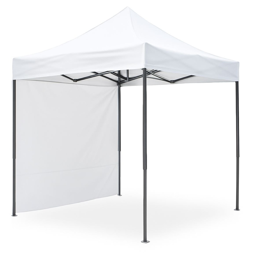 Perete lateral cort pavilion 3m alb