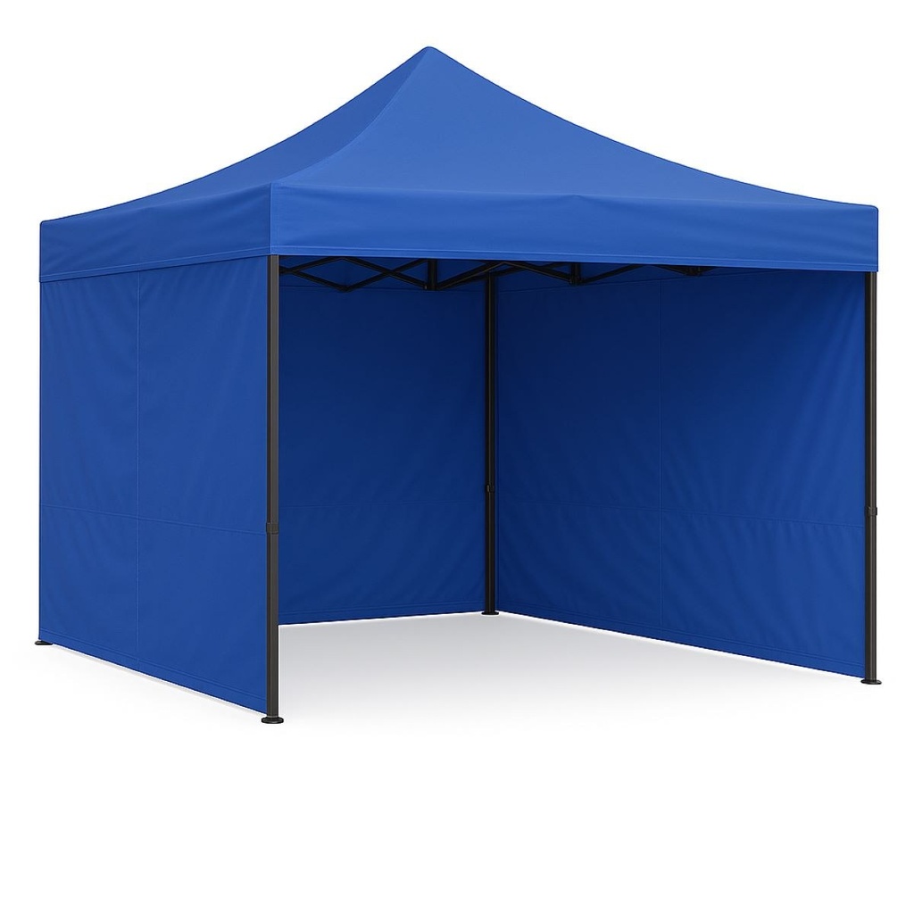 Perete lateral cort pavilion 9m albastru