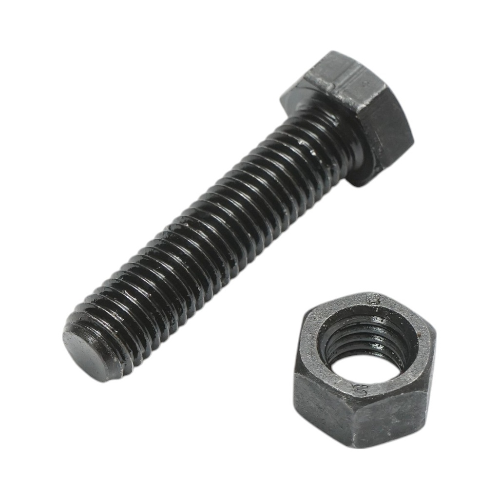 Surub cu piulita M12x50mm dinte central cupa JCB DISHG67