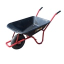 Roaba cuva plastic 80L cu roata pneumatica 400/8 si cadru metalic THOR
