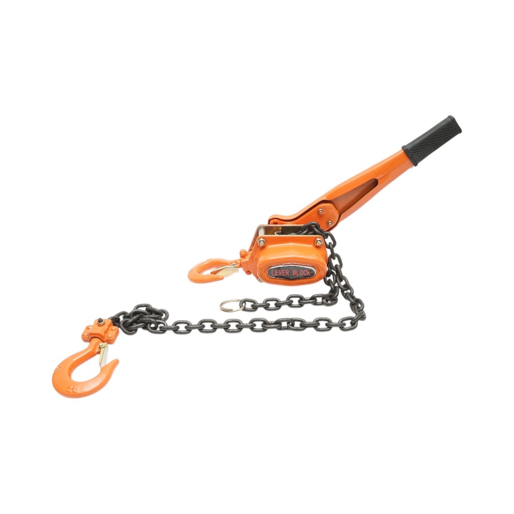 Palan manual cu levier 1500kg, lant 1.5m, carlig cu siguranta 2T