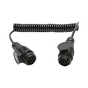 Cablu spiralat remorca 3.5m cu 2 fise tata 13 pini, 8 fire