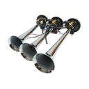 Claxon 3 trompete 24V pentru compresor de aer