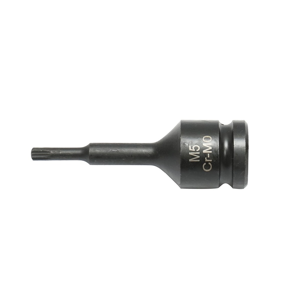 Cheie tubulara de impact spline M5, 78mm, patrat 1/2 inch Cr-Mo