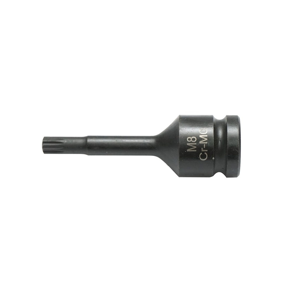 Cheie tubulara de impact spline M8, 78mm, patrat 1/2 inch Cr-Mo