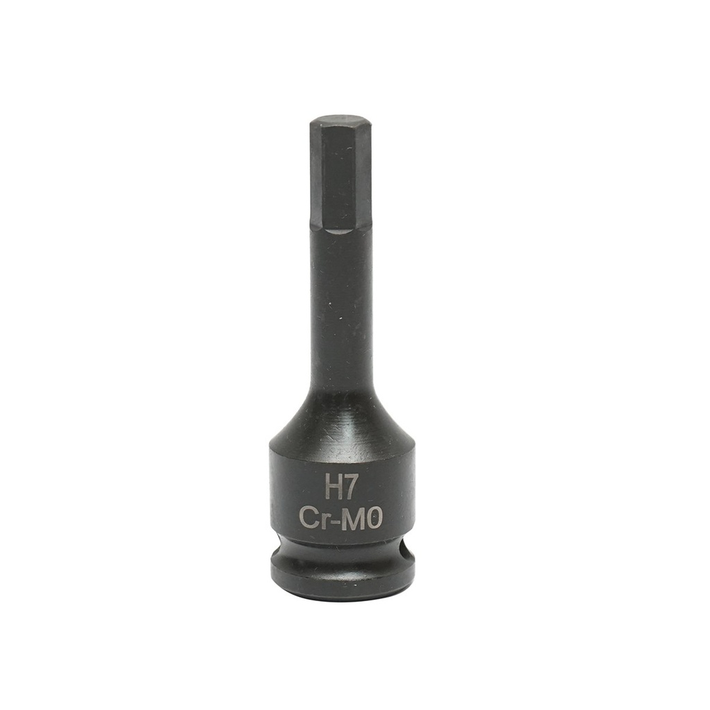Cheie tubulara de impact hex H7, 60mm, patrat 3/8 inch Cr-Mo