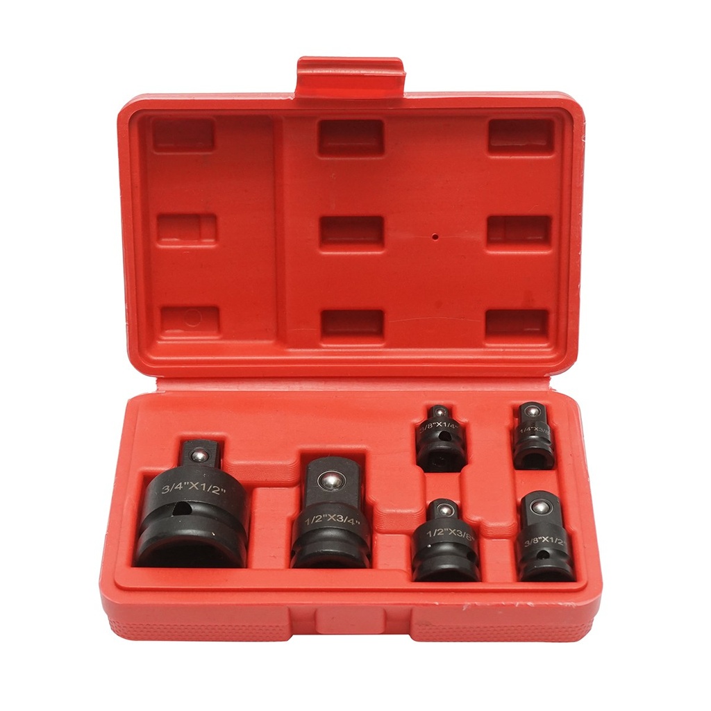 Trusa 6 adaptoare antrenor clichet tubulare de impact cu patrat 1/4, 3/8, 1/2, 3/4 inch