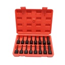 Trusa chei tubulare de impact spline lungi M4-M19, patrat 1/2 inch 16 piese