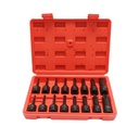 Trusa chei tubulare de impact torx T20-T100, patrat 1/2 inch 16 piese