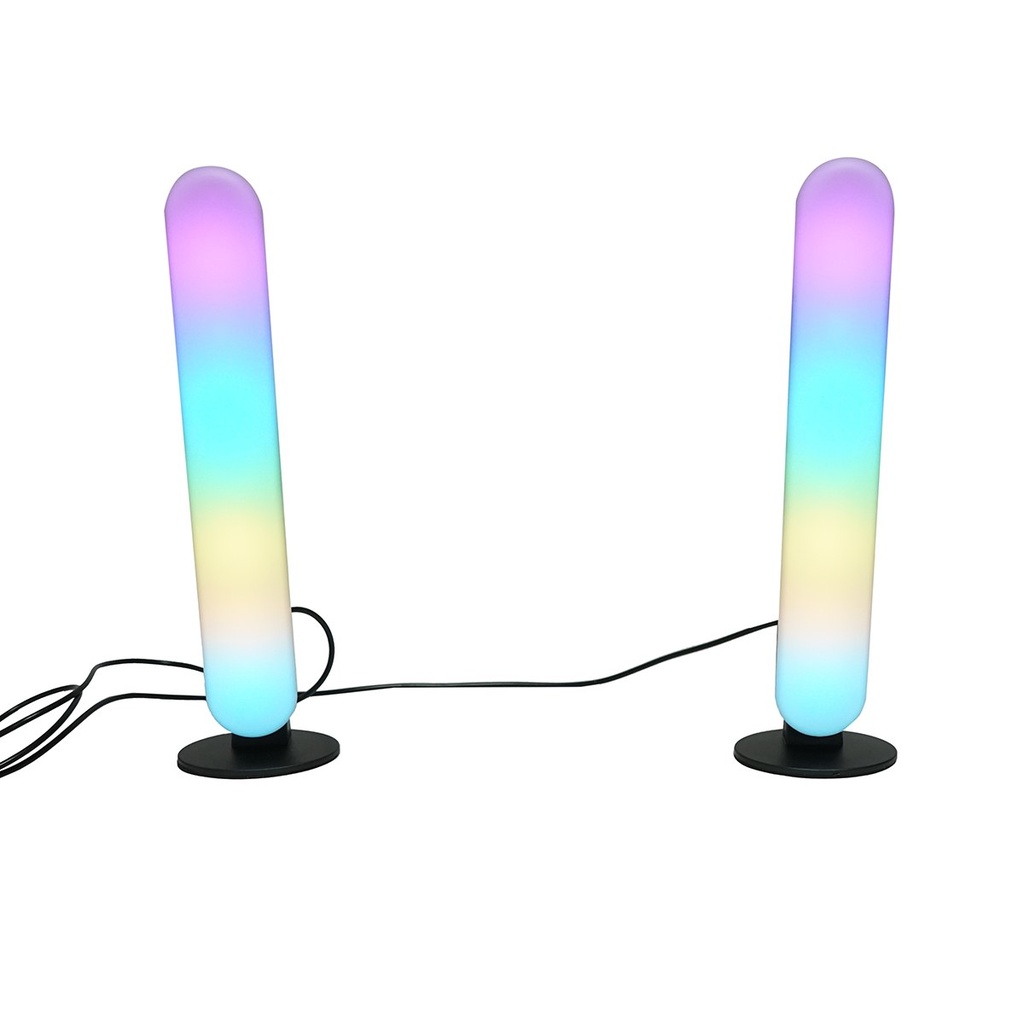 Set lampi decorative LED RGB 5W dimabile, control vocal, mod muzica, dinamic, static cu telecomanda, bluetooth, aplicatie Raingel