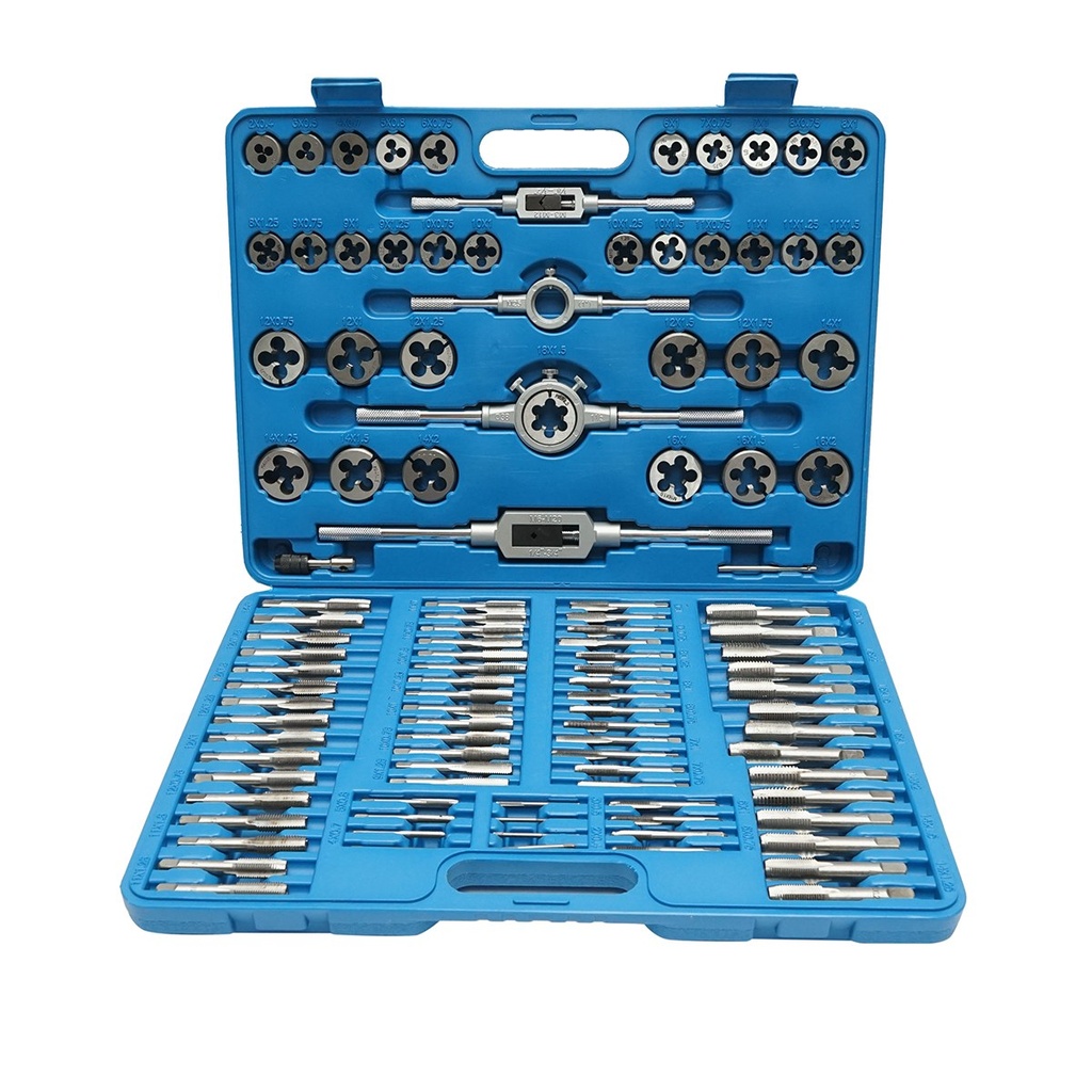 Trusa tarozi si filiere metrice M2-M18mm 110 piese