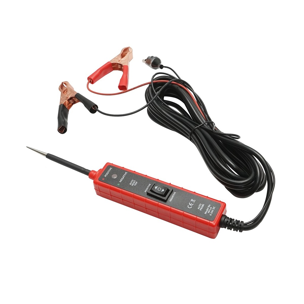 Tester tensiune circuite electrice 6V-24V DC, protectie supracurent 7A, cablu 4m