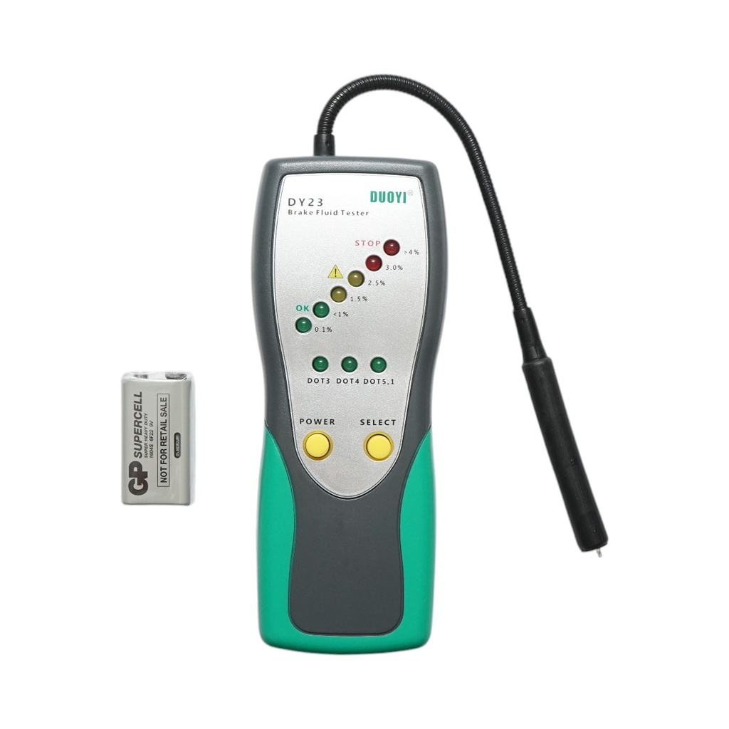 Tester lichid frana DOT3, DOT4, DOT5.1 cu afisaj LED