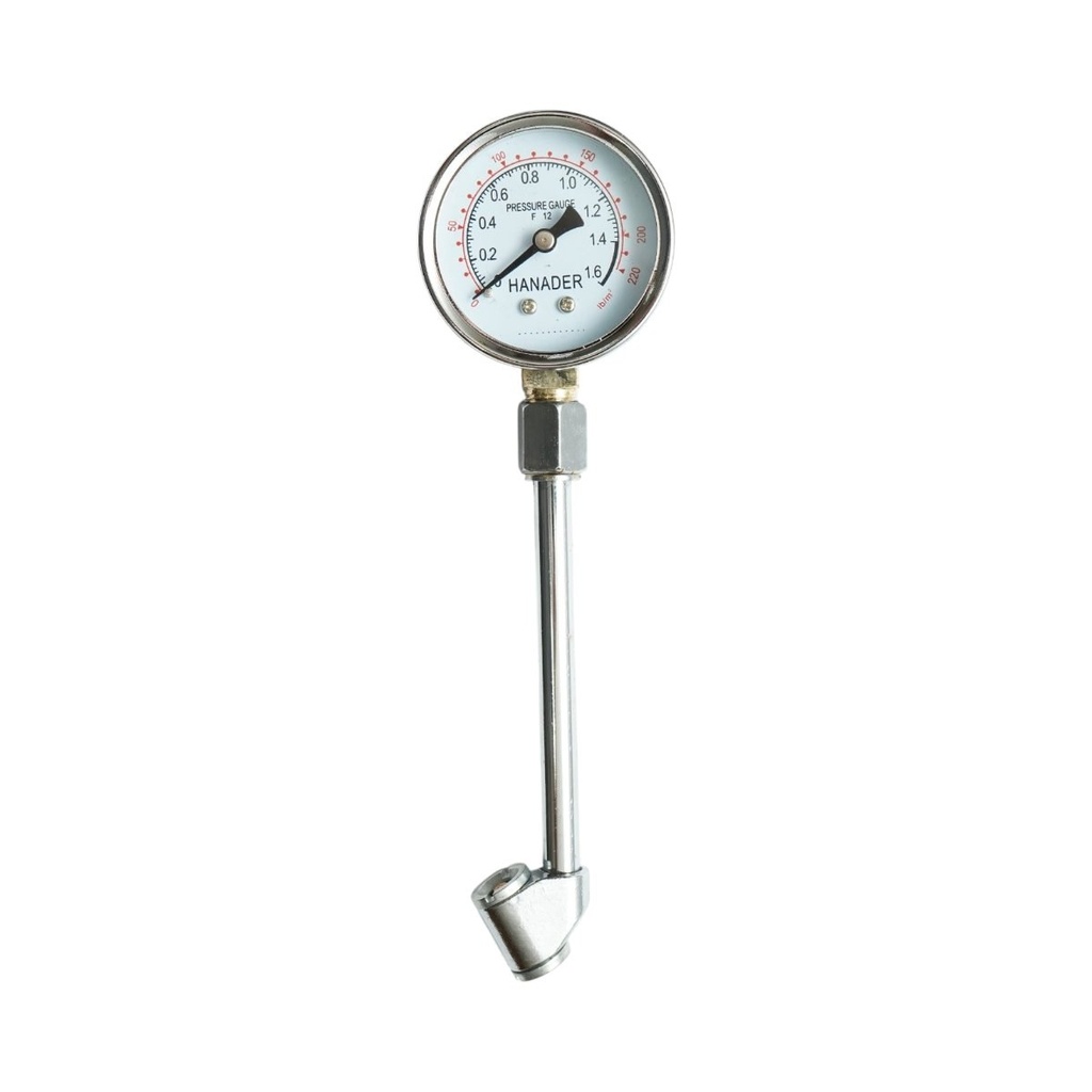 Manometru presiune anvelope analog cap dublu 0-16 bar