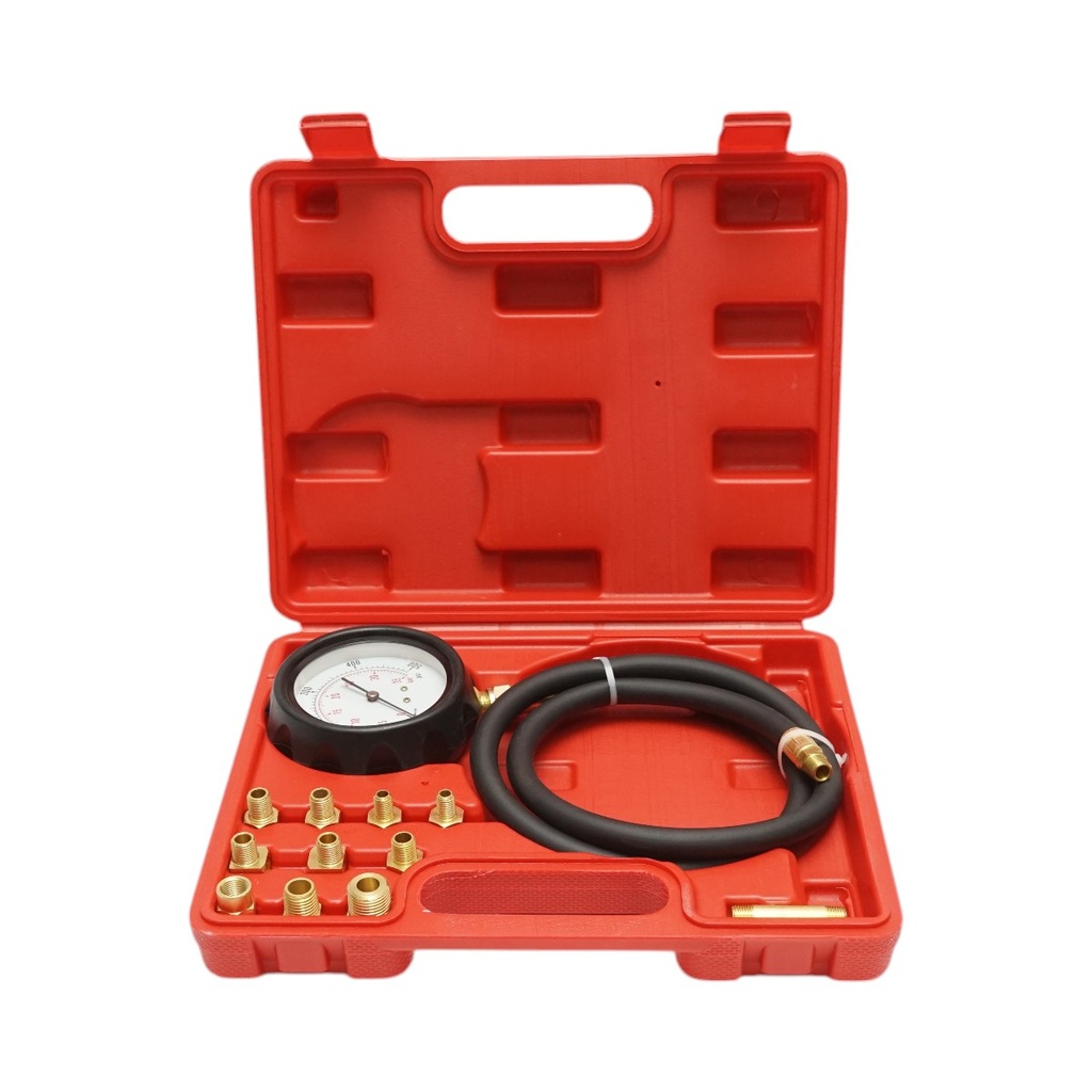 Trusa tester verificare presiune ulei motor 0-35 bar universala 12 piese