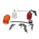 Set 5 piese aer comprimat cu furtun spiralat 5m, pistol spalat, vopsit, umflat si suflat aer