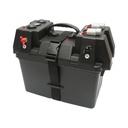 Cutie baterie auto 12V cu voltmetru DC 6-36V, intrerupator cirucit 16A, priza bricheta, afisaj LCD, 2xUSB 340x195x200mm
