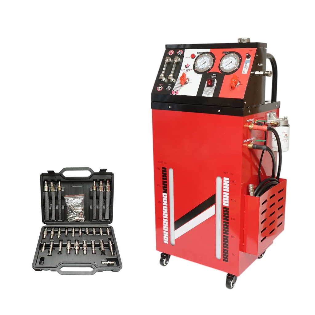 Aparat schimb ulei cutii de viteze automate 220V, rezervor dublu 25L, presiune maxima 10 bar