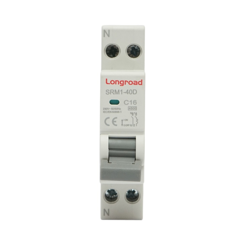 Siguranta automata bipolara 1P+N, 16A, 4.5kA Longroad