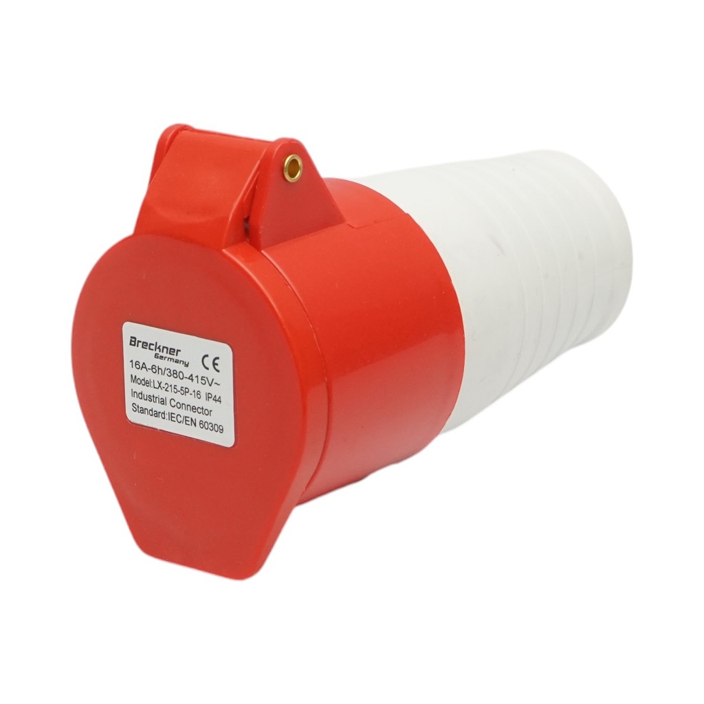 Priza industriala trifazica mobila 16A, 415V, IP44, 6H