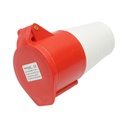 Priza industriala trifazica mobila 32A, 415V, IP44, 6H