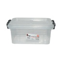 Cutie depozitare 0.8L transparenta cu capac din plastic 160x120x70mm