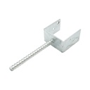 Papuc reazem cu tija 101x60x102mm, grosime 4mm, otel zincat