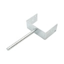 Papuc reazem cu tija 151x60x125mm, grosime 4mm, otel zincat