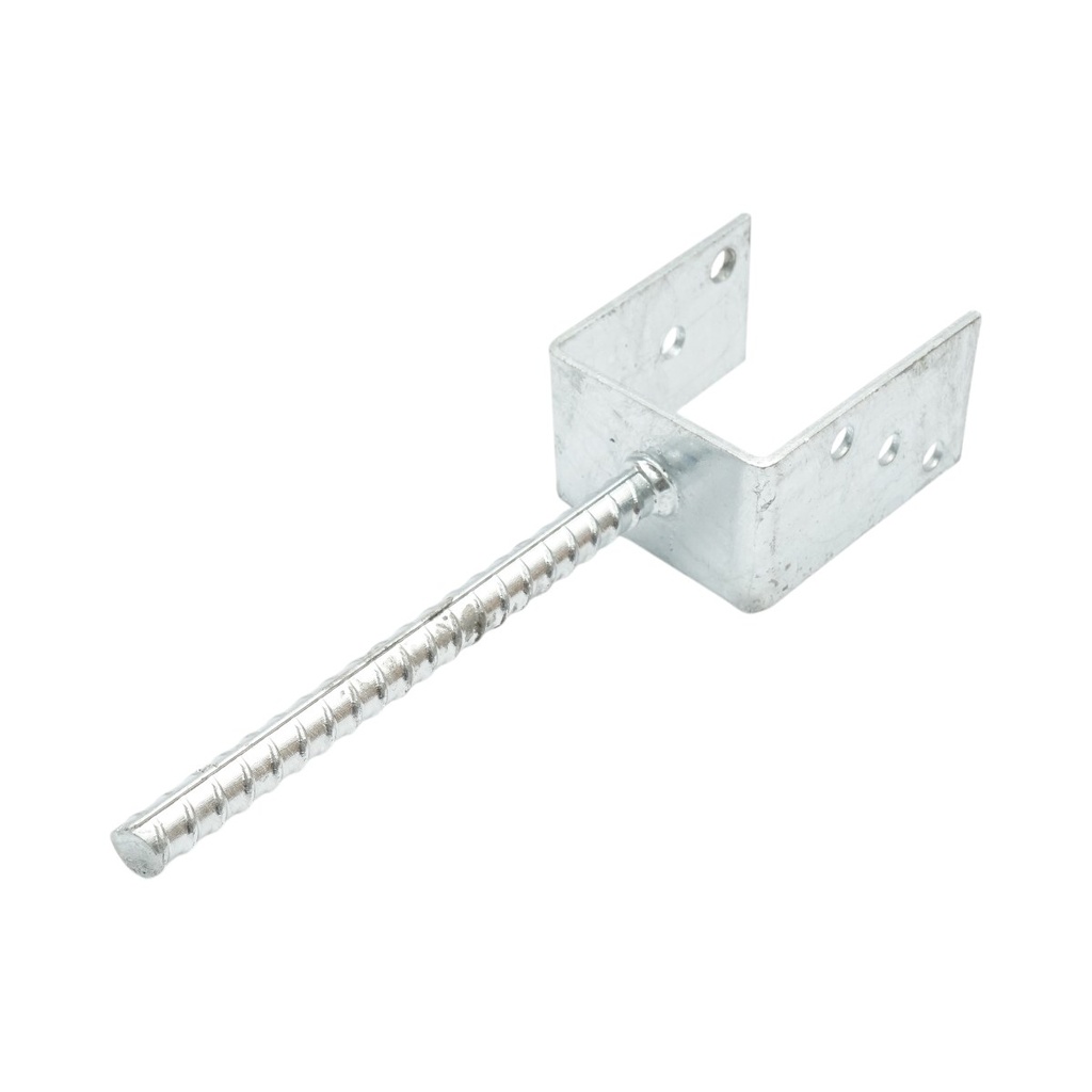 Papuc reazem cu tija 81x60x102mm, grosime 4mm, otel zincat